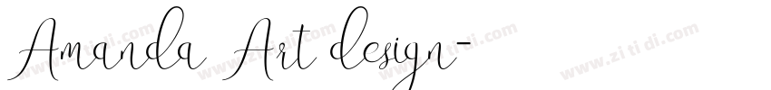 Amanda Art design字体转换